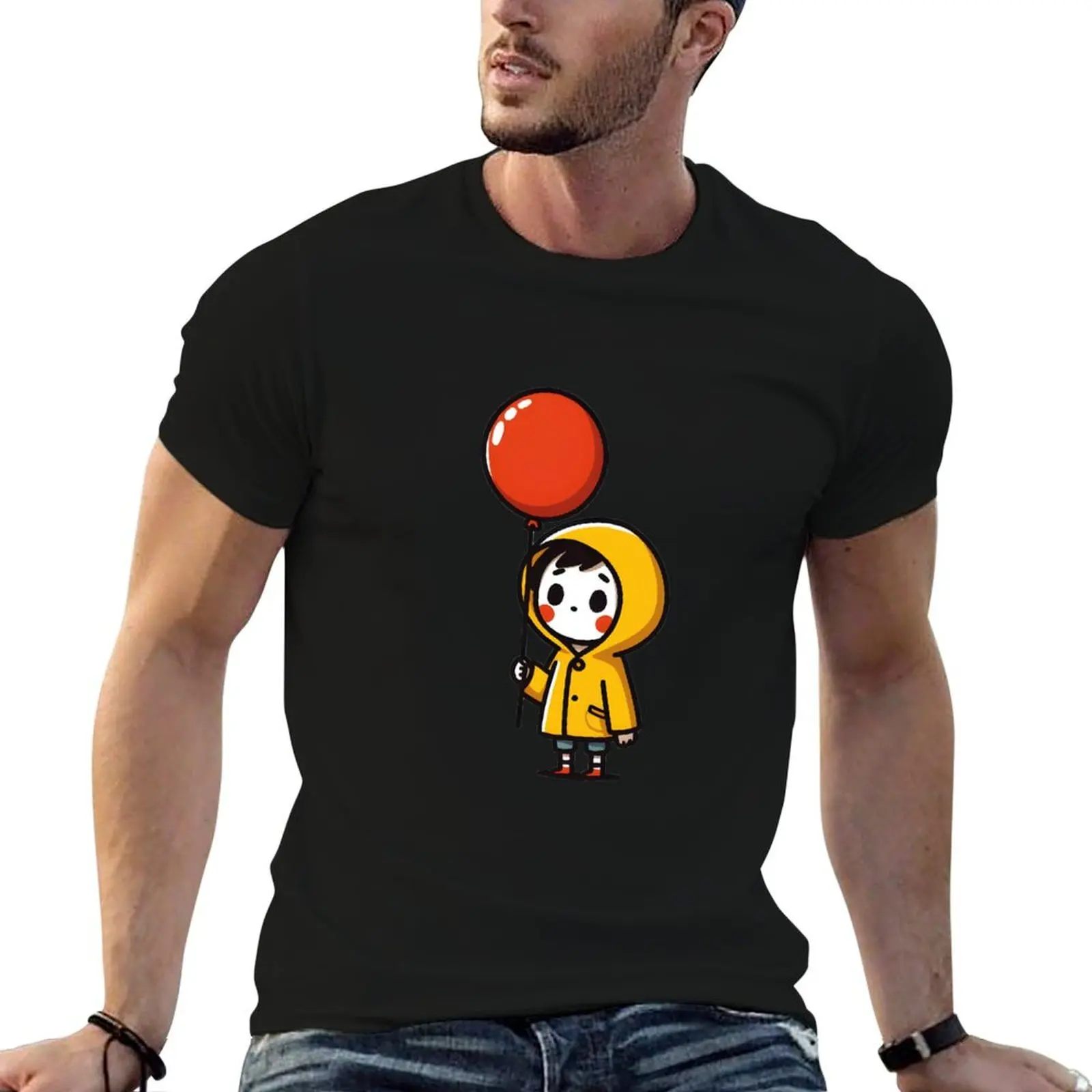 

anime tshirt It Boy T-Shirt t movie with the balloon from red designer shirts