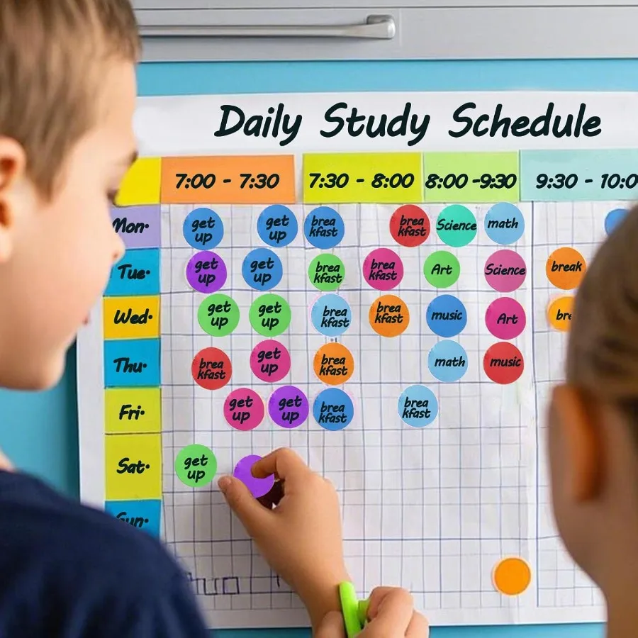 2160 قطعة ملصقات نقطة 3/4 بوصة ملصقات ترميز ملونة ملصقات نقطة مستديرة 12 لون ملصقات للتسمية دائرة البولكا للفصول الدراسية لمرحلة ما قبل المدرسة #4