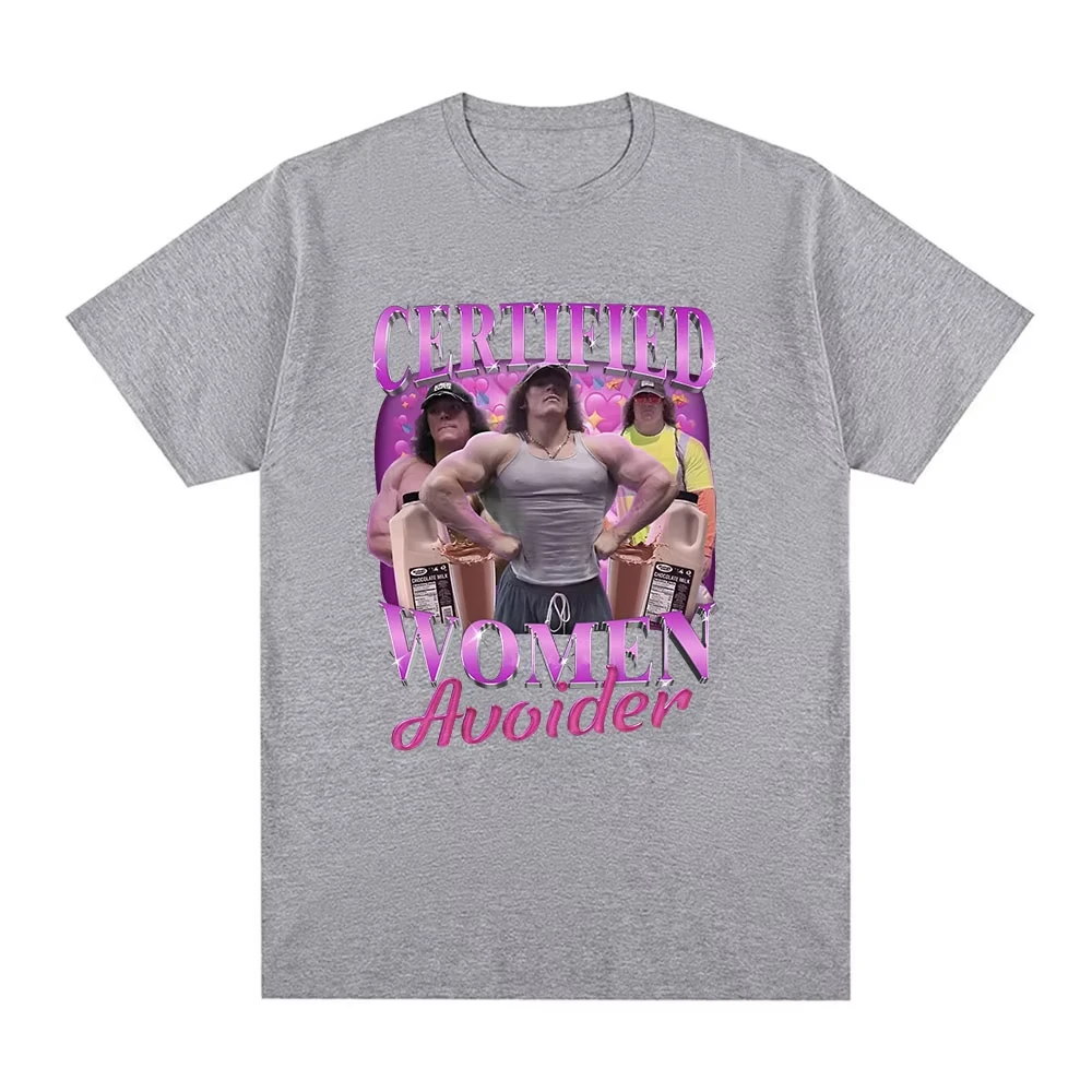 خمر رياضة اللياقة البدنية المتحمسين نمط تي شيرت معتمد المرأة تجنب سام سولك تي شيرت الرجال القطن عادية المتضخم تي شيرت #1