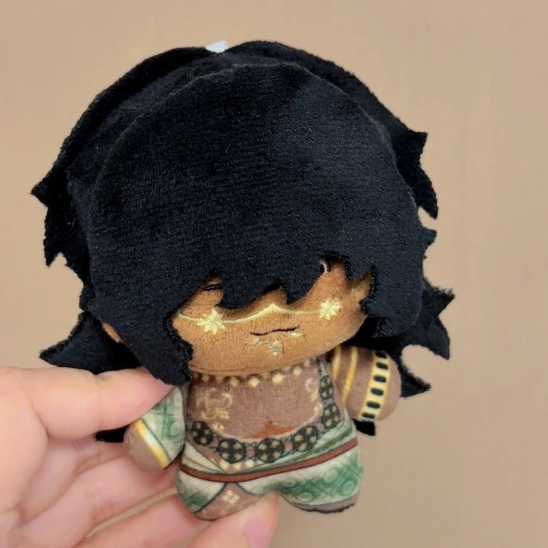 Porte-clés en peluche avec personnage de jeu de 10cm, poupée peau foncée, Mini jouet en peluche doux, breloque suspendue pour enfants et adolescents, sac à dos, cadeau d'anniversaire