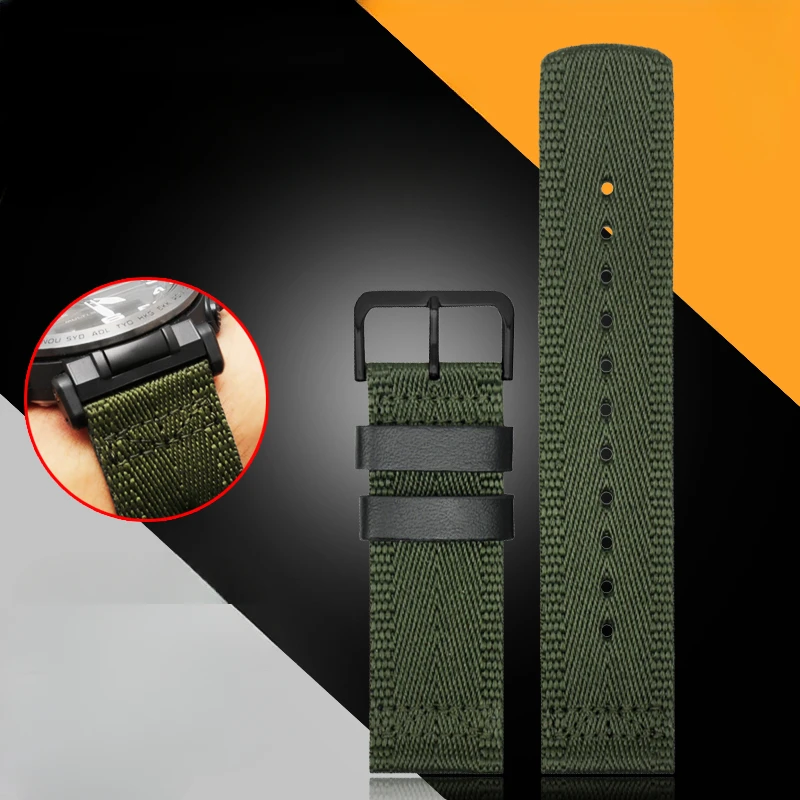 Correa de nailon para reloj Casio Adventure para hombre, pulsera resistente al desgaste de 24mm, PRG-600, 650y, PRW-6600Y, YB