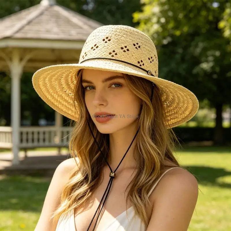  Trendy Oversized Brims Paper Straw Hat Suitable For Resort And Daily Wear