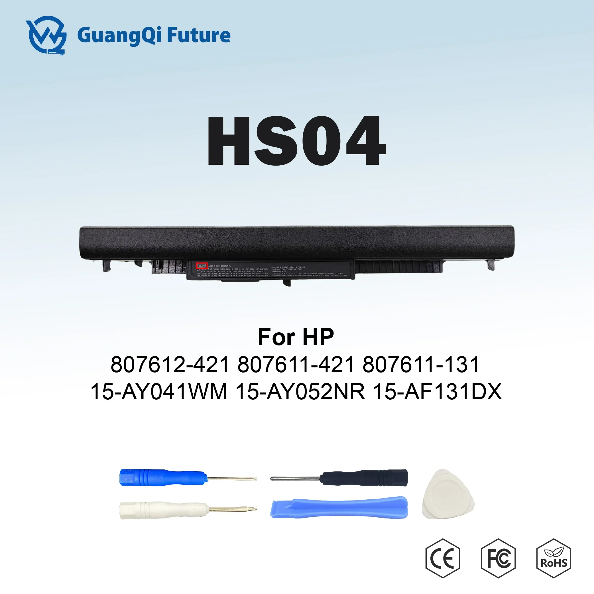 

HS04 Laptop Battery For HP 807612-421 240 245 246 250 255 256 G4/G5 Pavilion 14-AC 15-AC 17-X Series 14.8V 2750mAh 41Wh