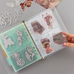 A5 Die Storage Book Binder Folders Page Protectors Pockets For DIY Photocard Stamp Album Storage Book Holder Envelopes Storages