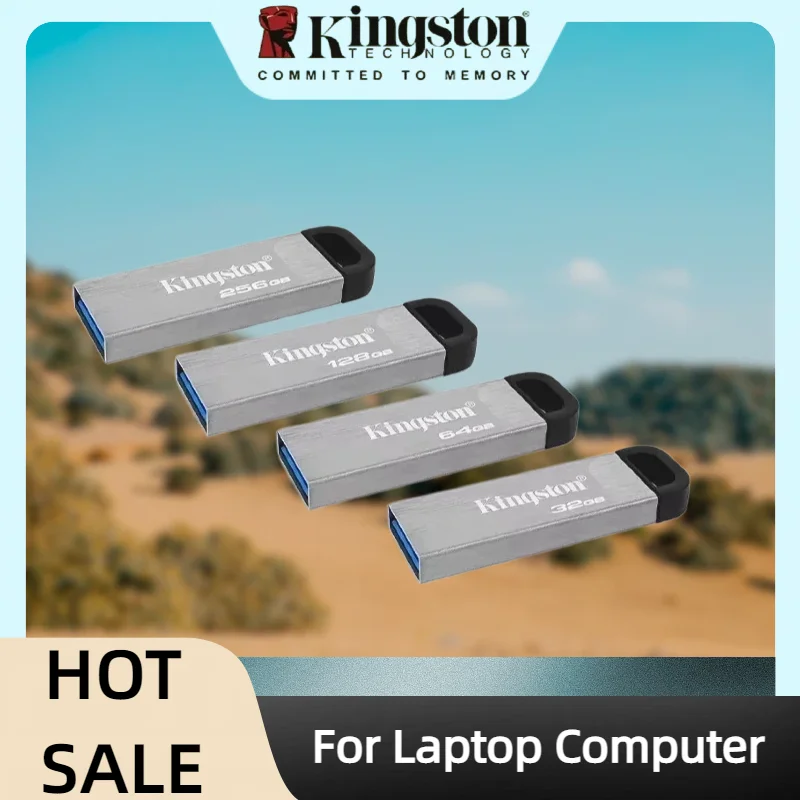 Kingston Original DataTraveler Kyson USB Flash Drive 32GB 64GB 128GB 256GB USB 3.2 Flash Penrive DTKN Pen Drive for Computer