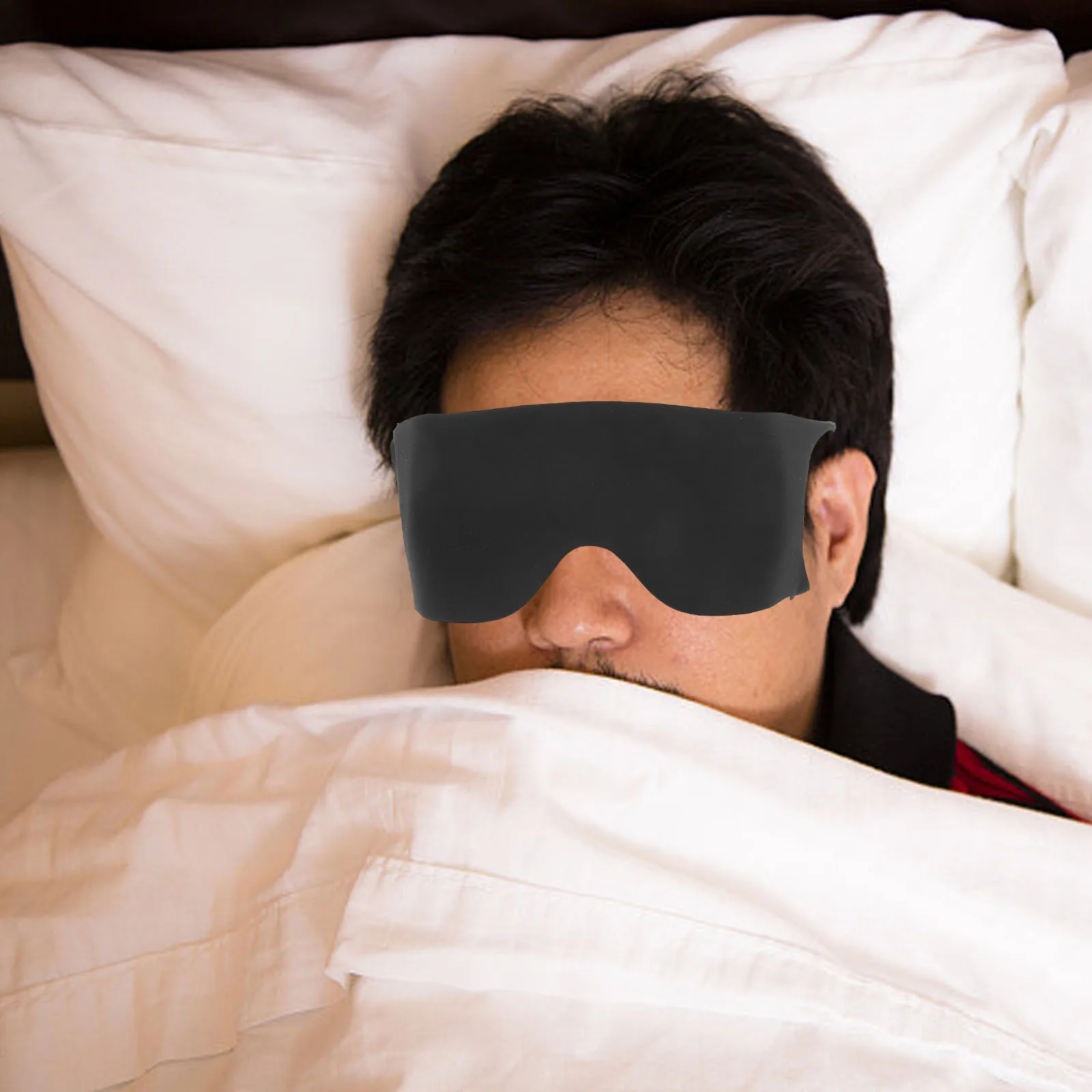 

Sleep Mask For Women Latex Lightweight Eye Cover Cool Breathable Design Portable For Travel Hotel Train Use