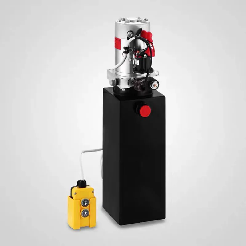 Car Jack Hydraulic Pump  Single Acting Dump Trailer Power Unit Remote Control Crane Truck Car Lift Motor