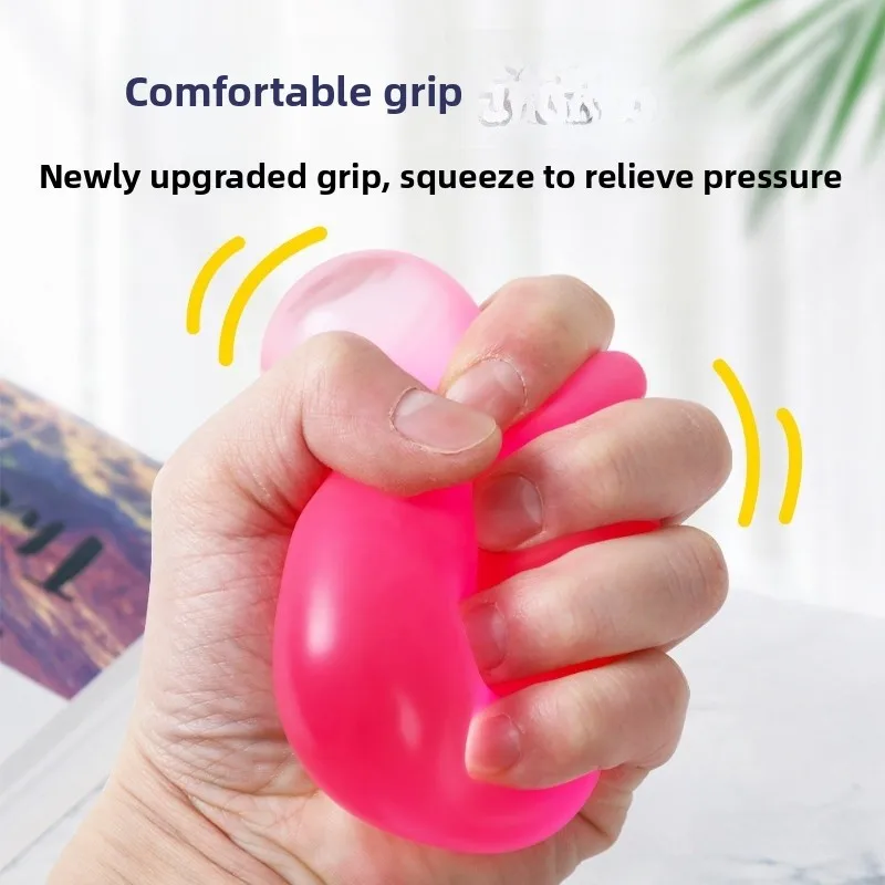 Nontoxic Food Grade Maltose Stress Relief Toy for Kids Squeezable Fun Creative Prank Toy Stress Reliever Grapes Ball Substitute