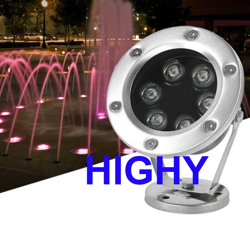 IP68 LED Underwater Light 3W 6W 9W 12W 18W 24W 36W RGB Night Lamp Outdoor Garden Swimming Pool Party Landscape DC 12V 24V