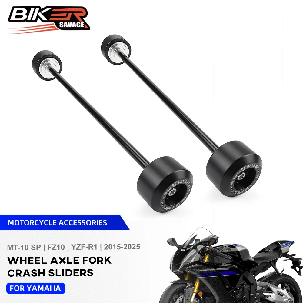

2025 YZF-R1 Rear Axle Fork Crash Slider For Yamaha YZF R1M R1S FZ10 MT-10 SP 2015-2024 Motorcycle Front Wheel Hub Anti-Collision