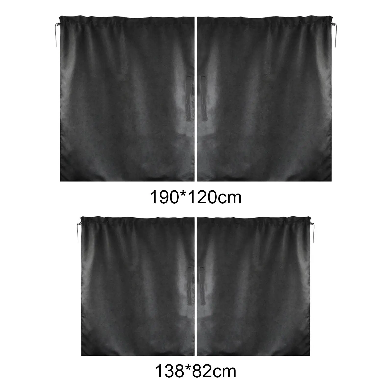 Car Isolation Curtain Detachable Simple Curtain Sealed Privacy Curtain Blackout Fit for Business Vehicle Van