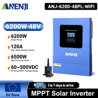 6.2KW 48V Hybrid Solar Inverter Parallel On-Grid With CT Sensor Input 220-240VAC Output 170V-500VAC Solar Inverter With WIFI