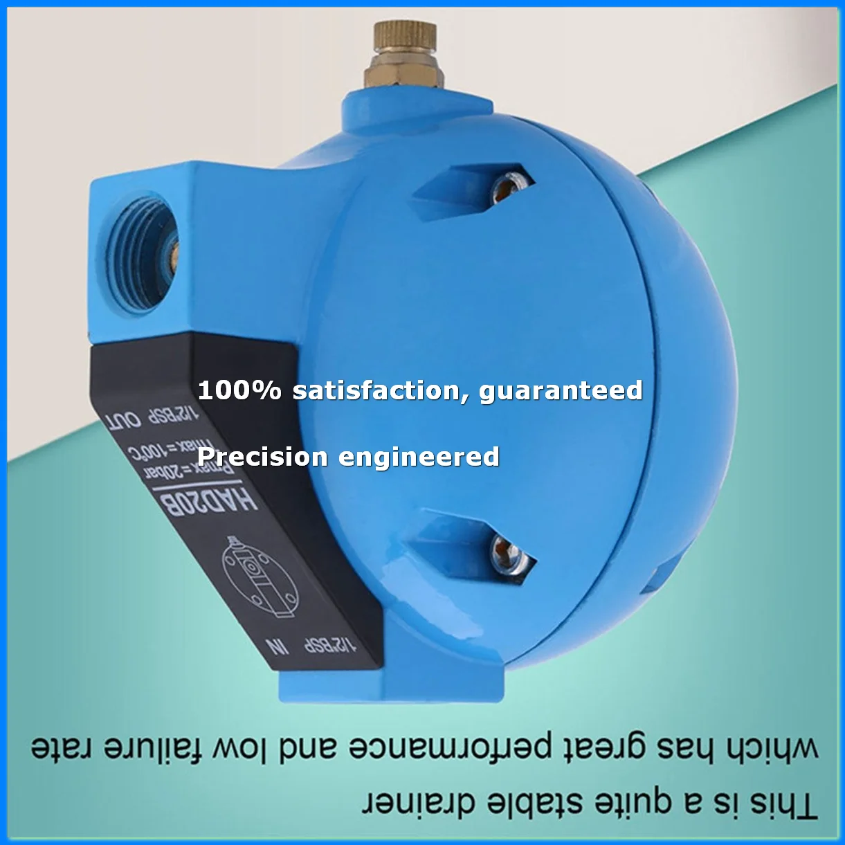 HAD20B Compressed Air Automatic Float Drain Valve 1/2Inch 400L/M Condensate Water Machine-A55K