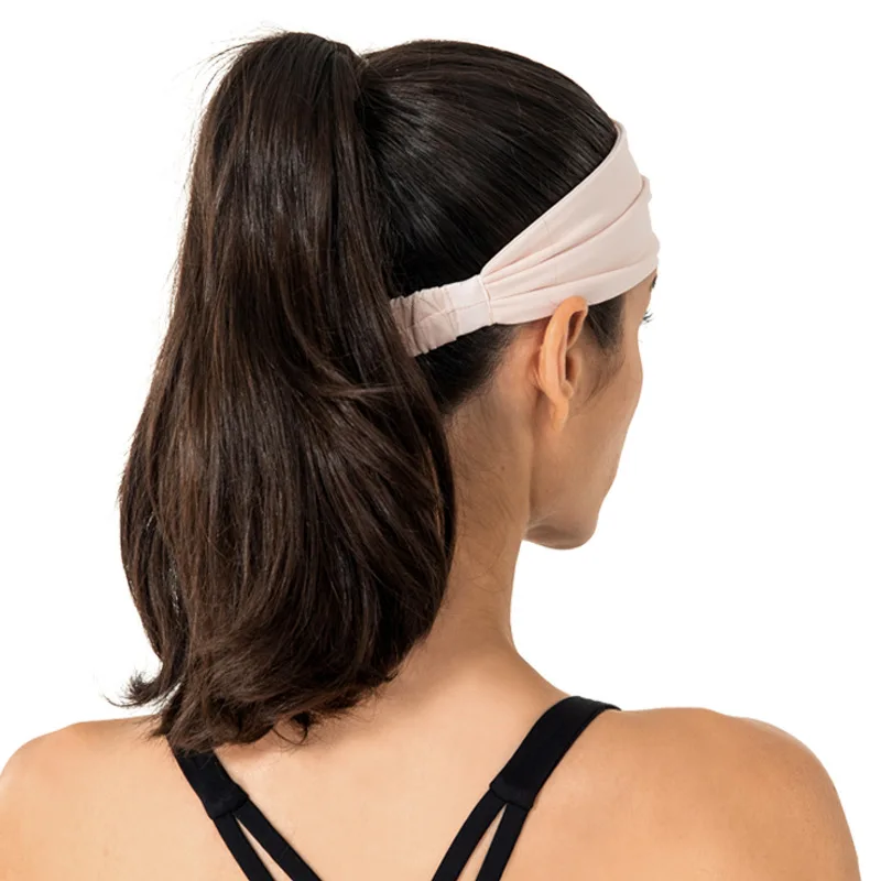 HImport-Bandeau de yoga pour femmes, vêtements de sauna transpirants, absorbant la sueur, conducteur de sueur, large