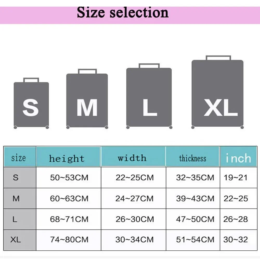스트레치 원단 수하물 커버, 보호대 수하물 먼지 케이스 커버, for18-32 인치 여행 가방 케이스, 여행 정리함 적합