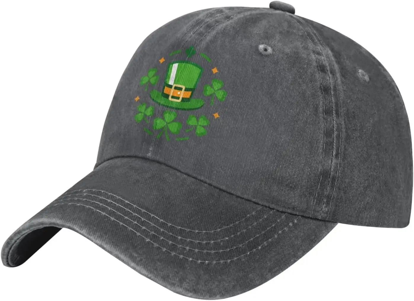 St Patrick Day Leprechaun Hat Clover Baseball Cap Adjustable Cotton Casual Dad Hat Unisex