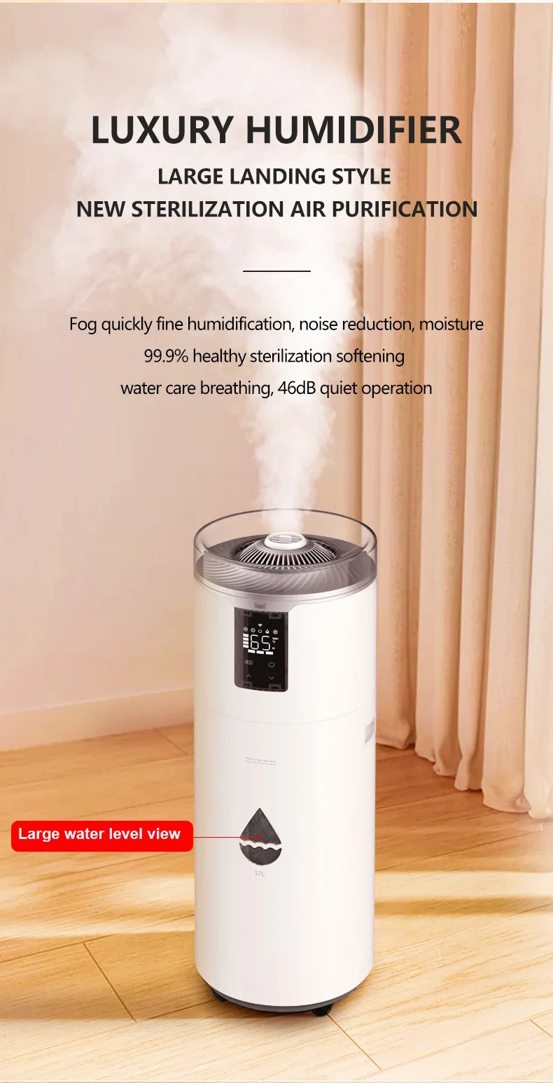 Industrial Humidifier, Portable Disinfector, Atomizer, Essential Oil, Aromator, 17L Large Capacity