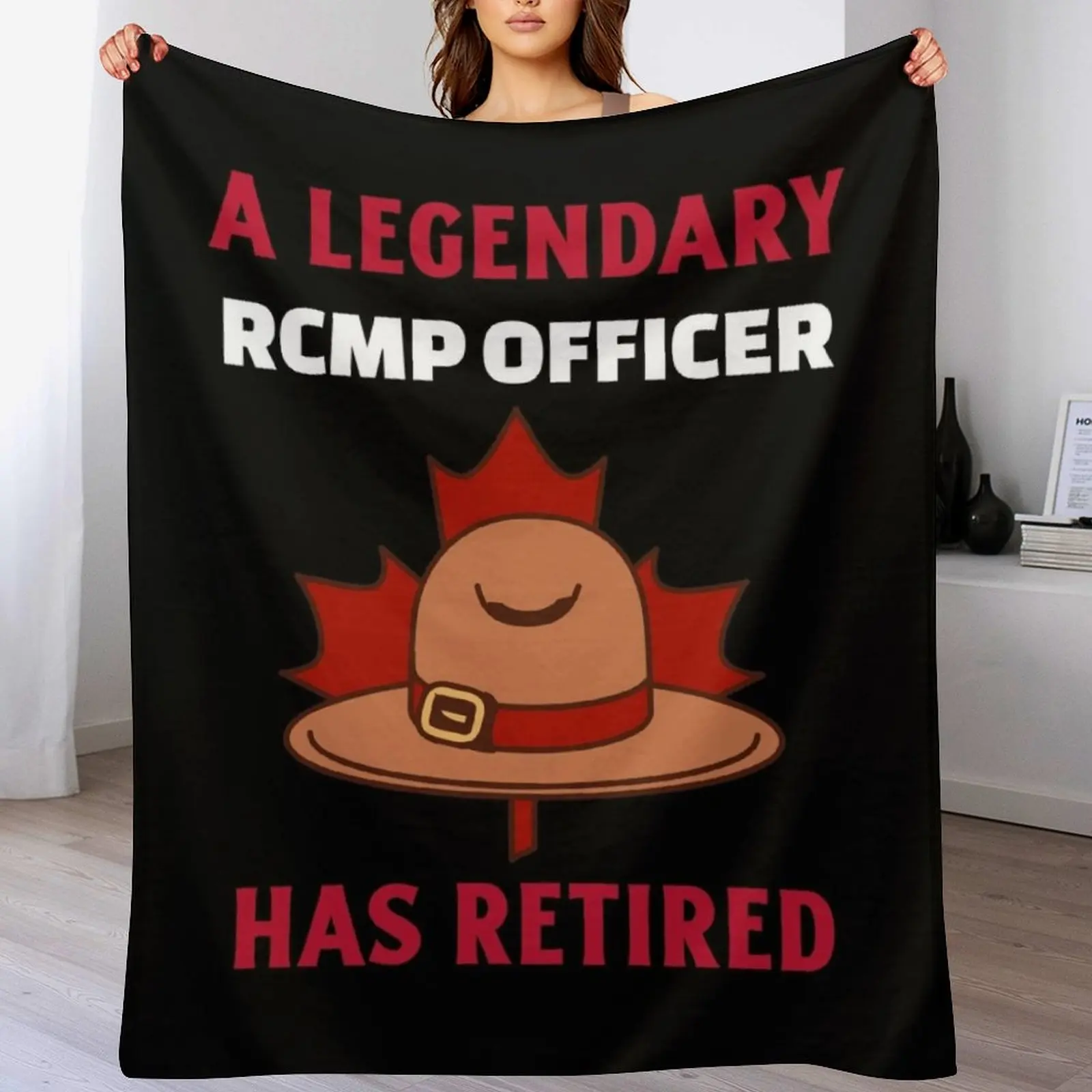 A Legendary RCMP Officer Has Retired Throw Blanket