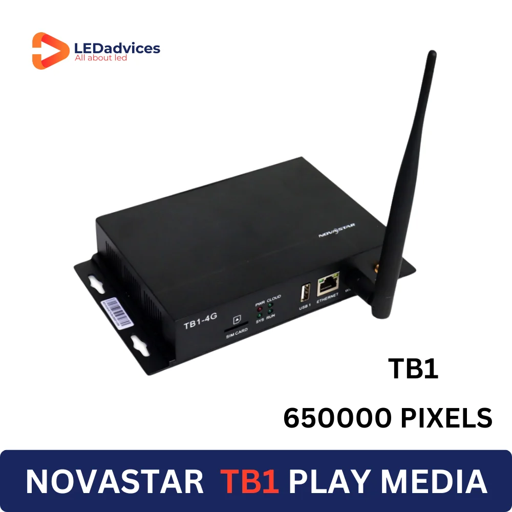 Best Price Novastar TB1 Media Player Synchroniz Display For LED Display Wall 650000 Pixels WIFI Control Taurus Series