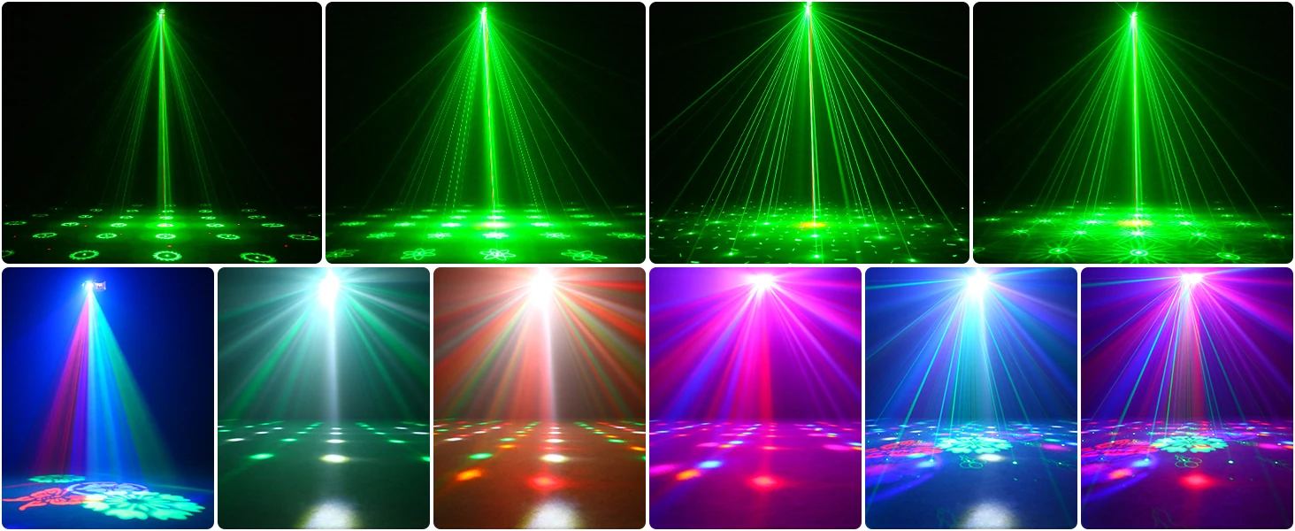 U'King 40W LED Bee's Eye 5IN1 Effektlicht DMX512 RGB Strobe Light Projektor Muster für DJ Disco Bar Party Hochzeit Bühnenlicht – Detail 2