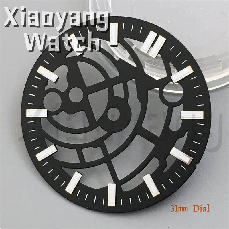 NH70 NH72 High Accuracy Skeleton Automatic Movement With Hollowing Out Dial Hands Set FIT NH70 NH72 Movement Watch Replace Parts