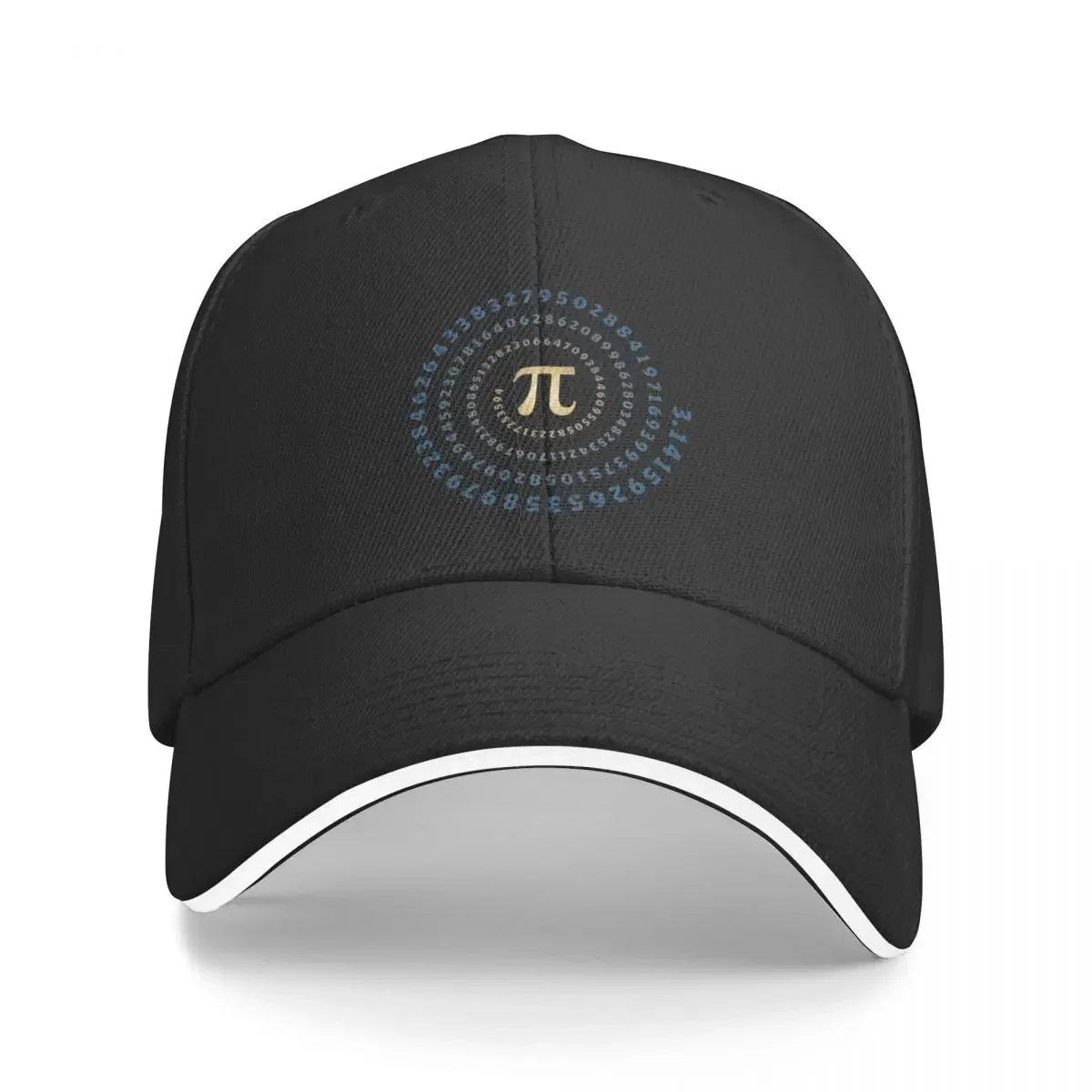 Pi, π, spiral, Science, Mathematics, Math, Irrational Number, Sequence Baseball Cap Hat Man Luxury Cosplay Female Men's