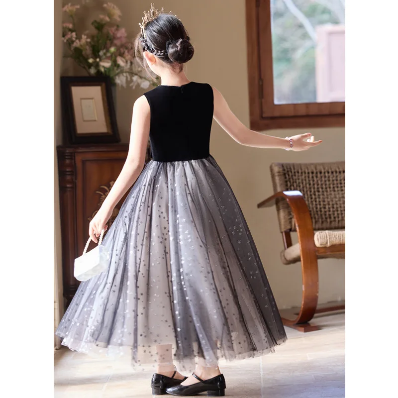 

Girls' Evening Dress for Hosts, Princess Dress, Stylish Piano Performance, Violin Performance, Recitation Performance Costume
