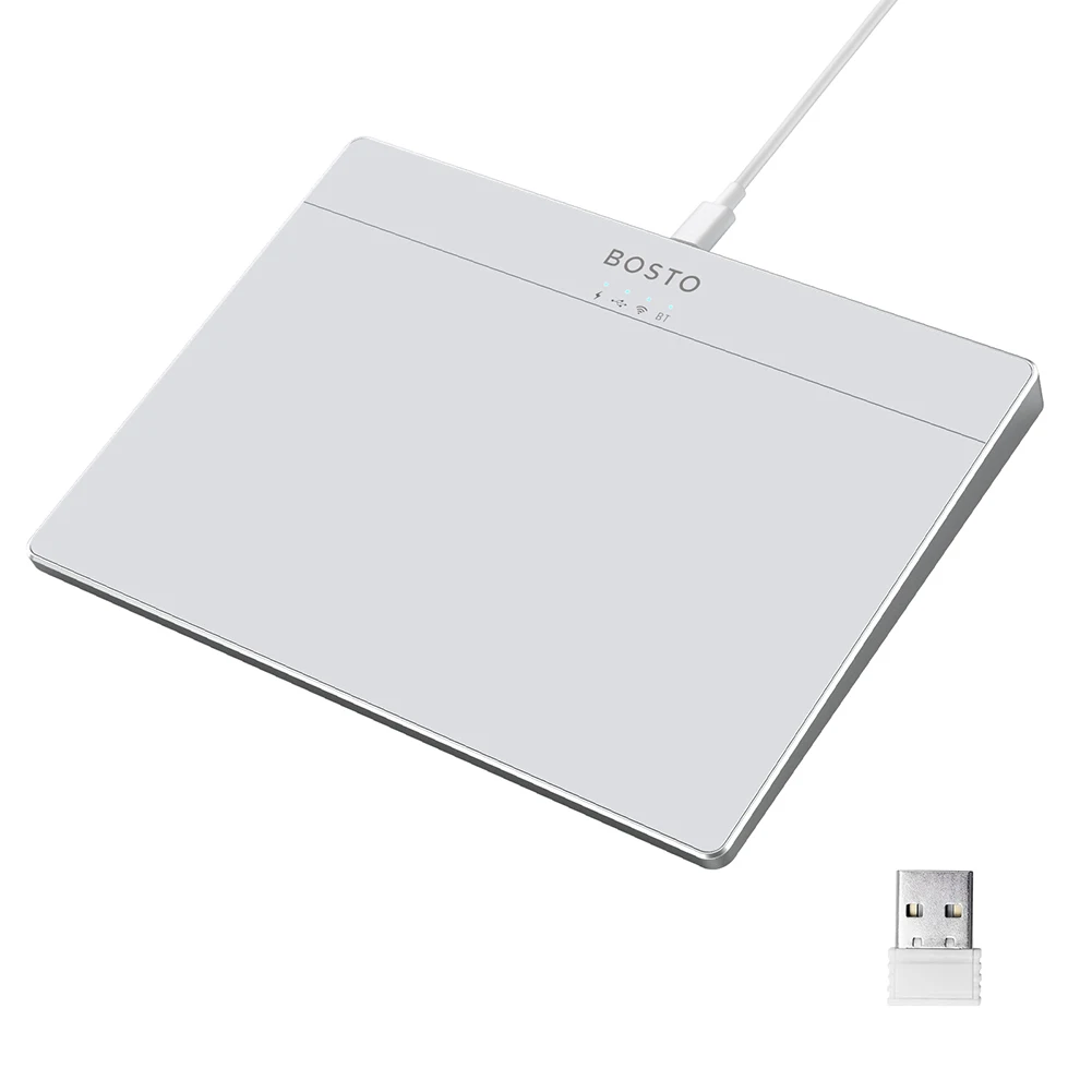 

Bluetooth-Compatible Touchpad Multi-Gesture Portable Track Pad Type-C Rechargeable Wired Precision Trackpad for Laptop iPad