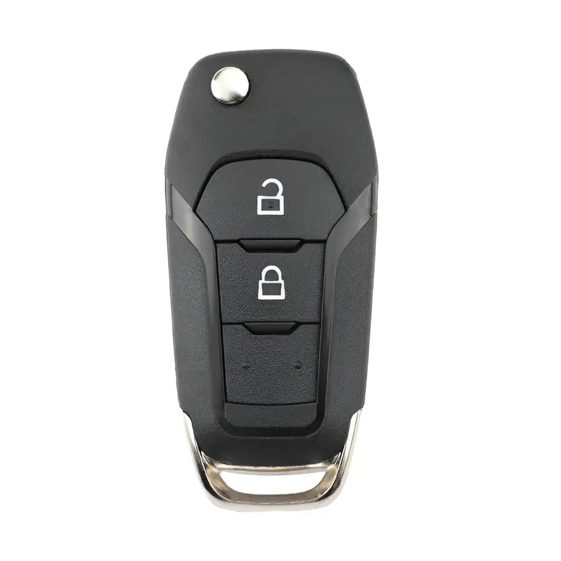 Car 2 Buttons Remote Key Fob Shell Case With Blade Fit for Ford F150 2015 2016 2017 2018 2019 ABS