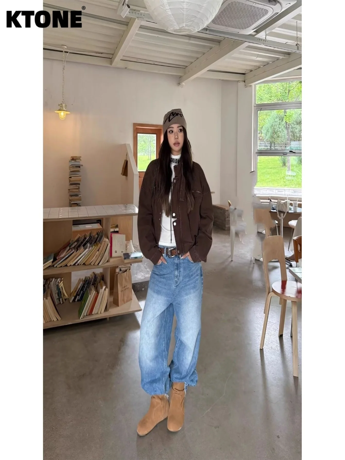 

Unisex Loose Blue Jeans Drip For Man Original Y2K Denim Pants No accessories or belts included