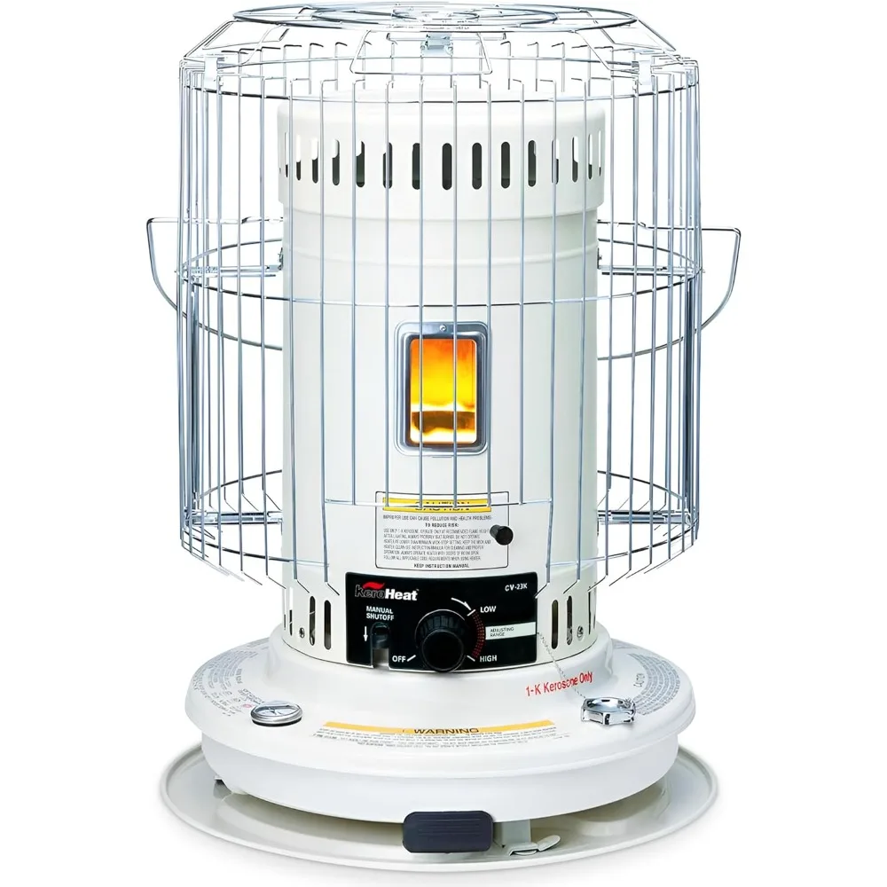 سخان الكيروسين الداخلي والخارجي من Sengoku، 23,500 وحدة حرارية بريطانية، للاستخدام المحمول، أبيض - سخان مساحة لاسلكي للمنزل، المرآب، الطابق السفلي، و