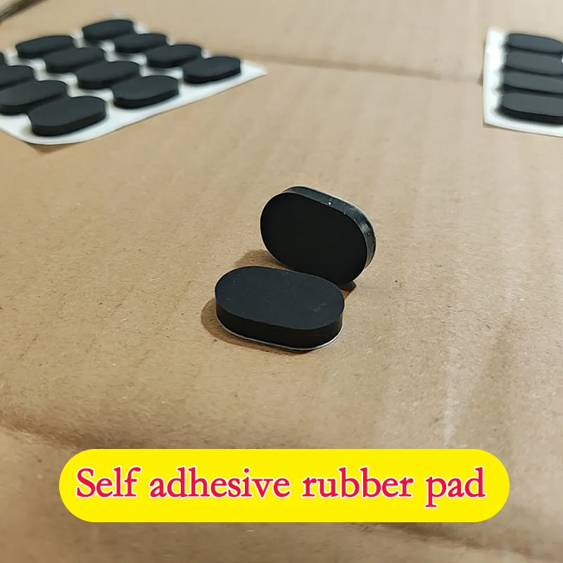 10pcs schwarze ovale Silikon kautschuk selbst klebende Füße Pad Anti-Rutsch-Protektoren Dichtung Length12-160mm Breite 12mm Dicke 3mm