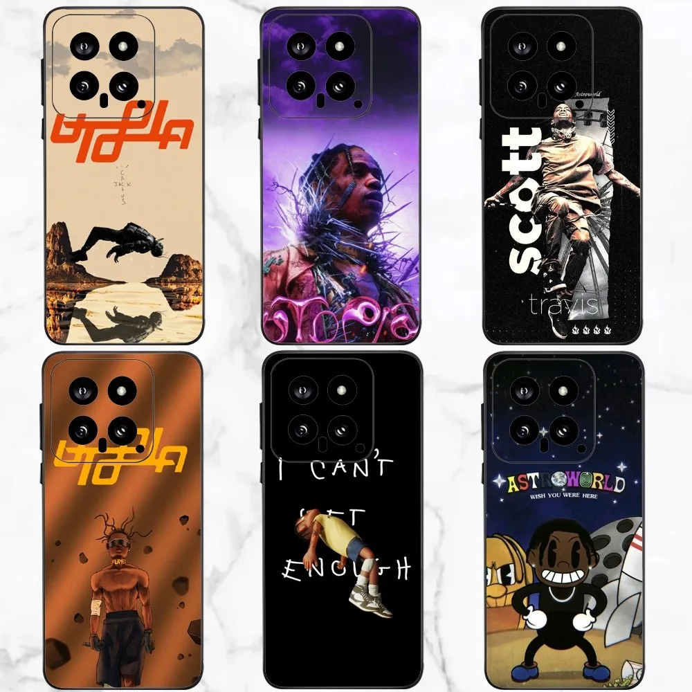 Rapper T-Travis Scott Utopia Phone Case For Xiaomi 11 Redmi Note 11 5G 8T 9A 9 10T Note8Pro Note9 12SUltra Black Case