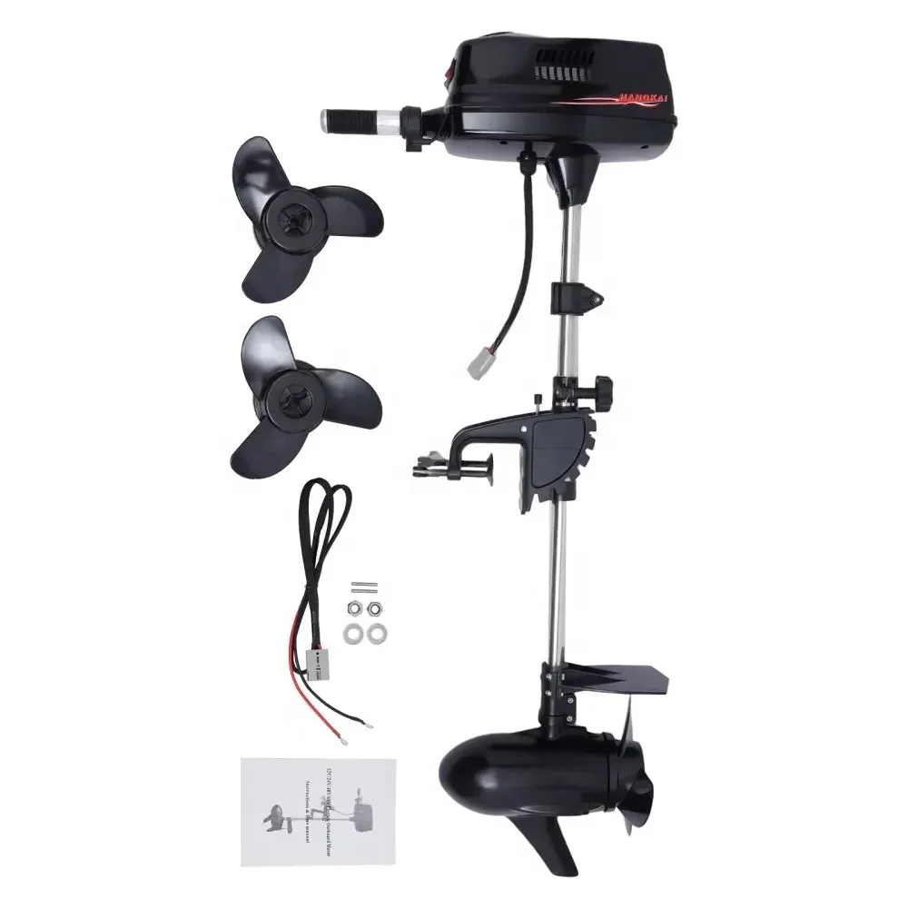 HANGKAI 24V DC Brushless Electric Outboard Motor 3.0HP Engine for Fishing Boat Kayak