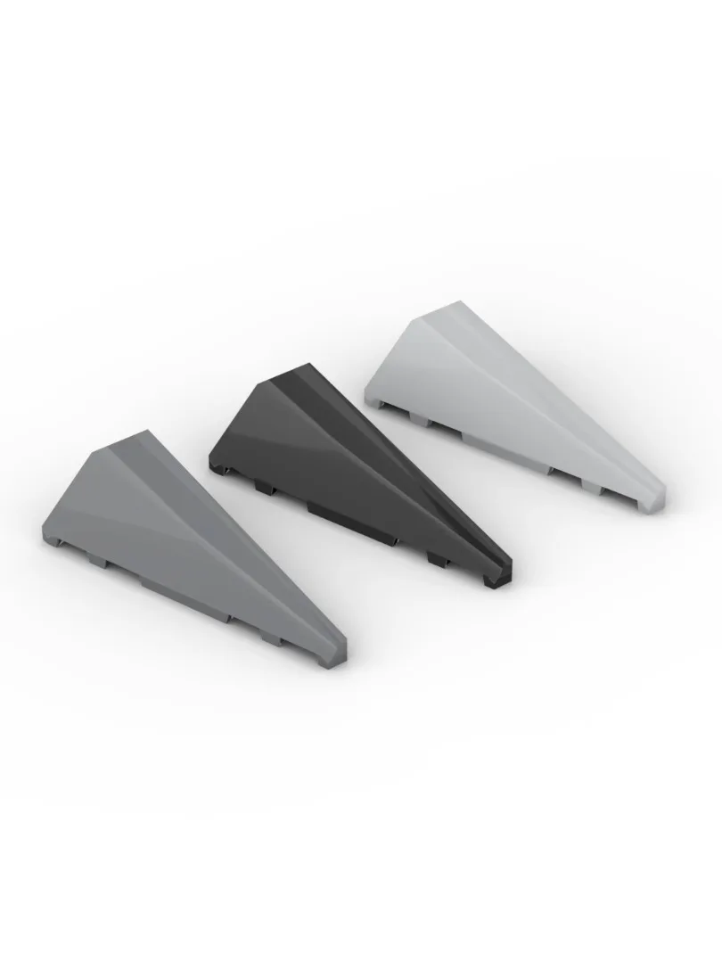 Bloc de construction à petites particules MOC 3505, 2x5, surface lisse en forme de coin, pièces de rechange droites, jouet d'assemblage bricolage