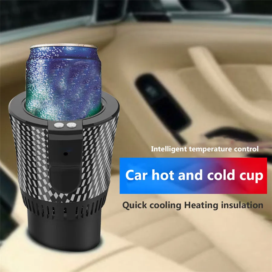 2 In 1 Car Cup Cooler Warmer 36W Auto Cooling and Heating Cup Holder 5L for Water Coffee Beverage Milk Warmer Heater Cooler