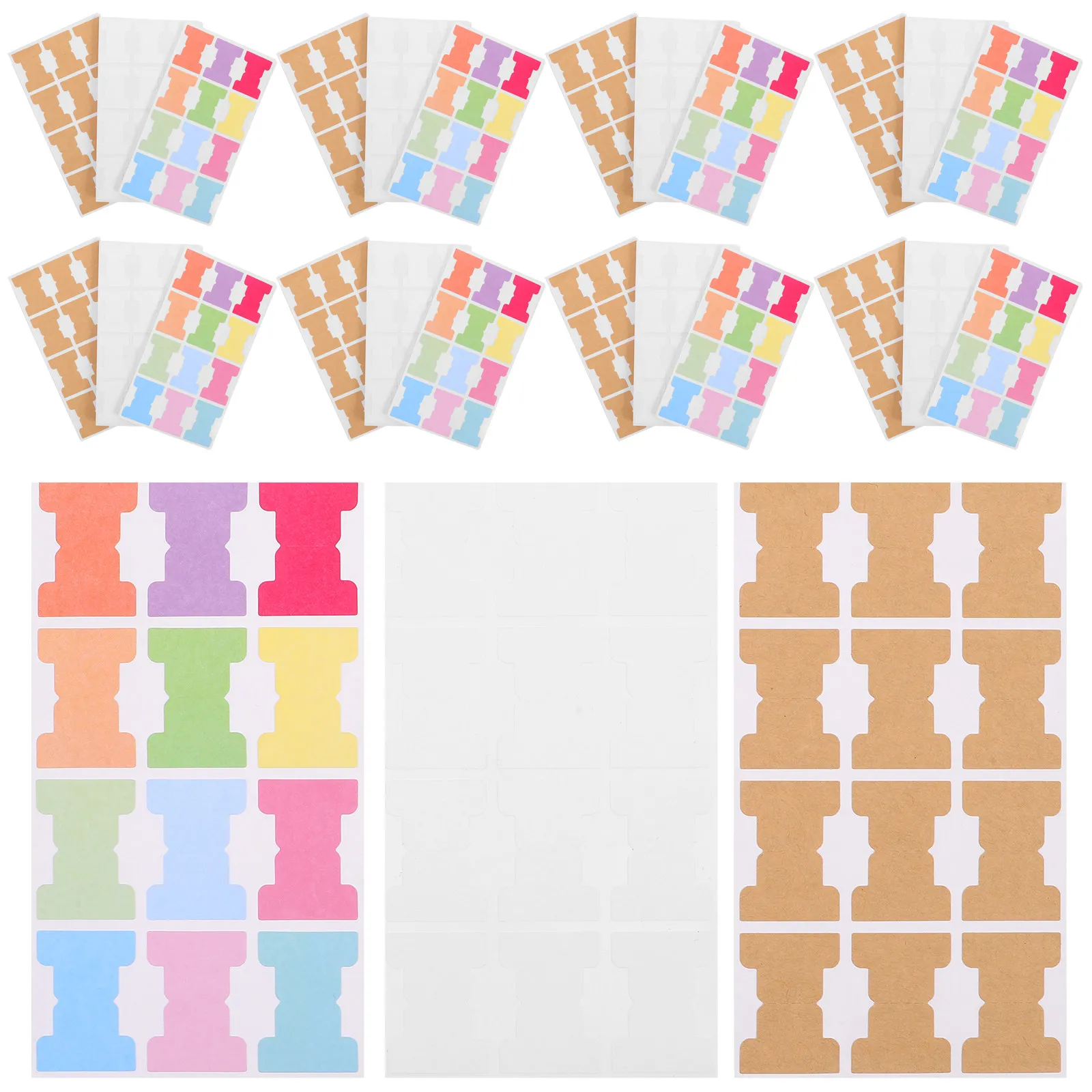 

30Pcs Colorful Index Tabs Sticky Self-Adhesive Page Markers Writable Surface for Books Office School Home Color Coded