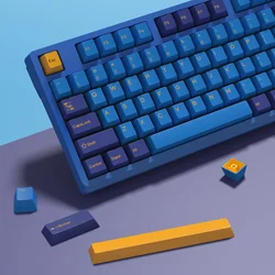 KBDiy GMK Nautilus Keycap Cherry Profile Double Shot PBT ISO Keycaps For Gamer Mechanical Keyboard Kit Gaming Point Retro Keycap