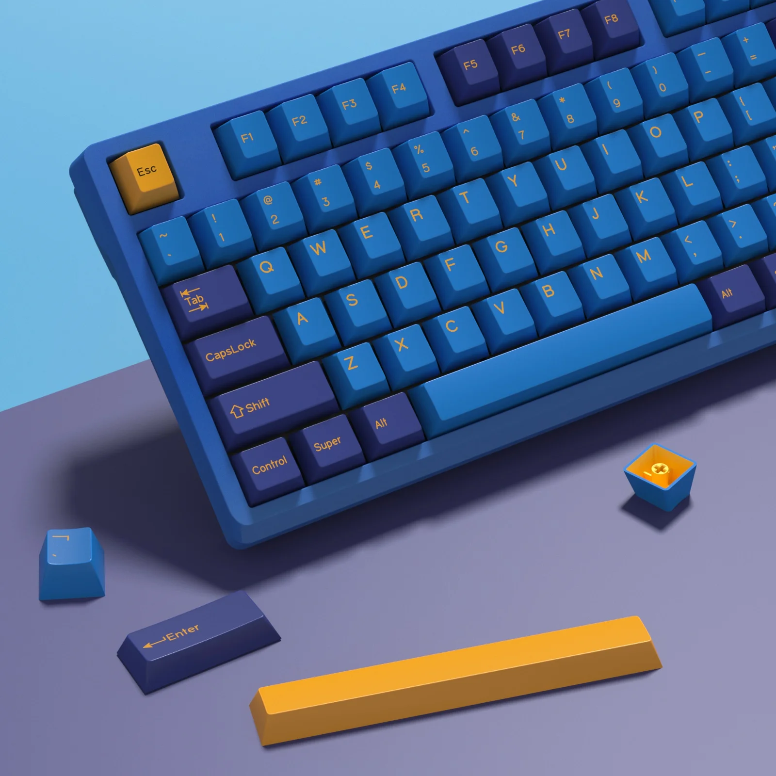 kbdiy gmk nautilus keycap kit teclado mecanico gamer point keycap retro perfil cereja double shot pbt iso 01