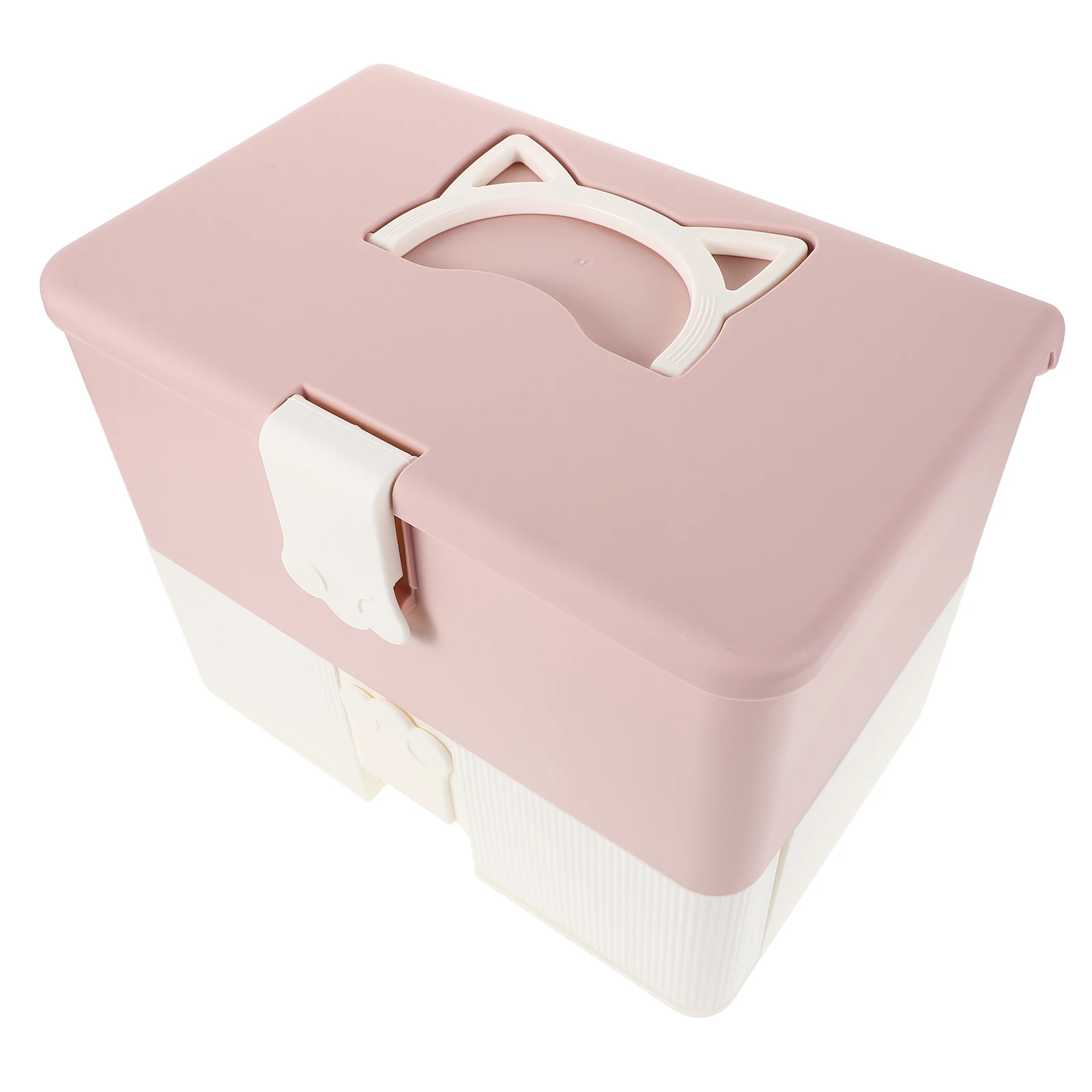 

Nail Toolbox Hair Supplies ganizer Kit Storage Case High Capacity Manicure Plastic Travel Bag Large Size Portable Dual Layer