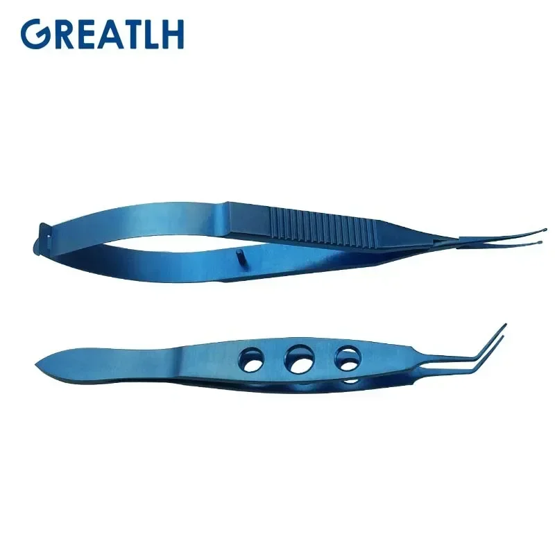 1pcs Duckbill Lens Implantation Tweezers Intraocular Lens Holding Forceps Half-type Soft Crystal Folding Ophthalmic Instrument