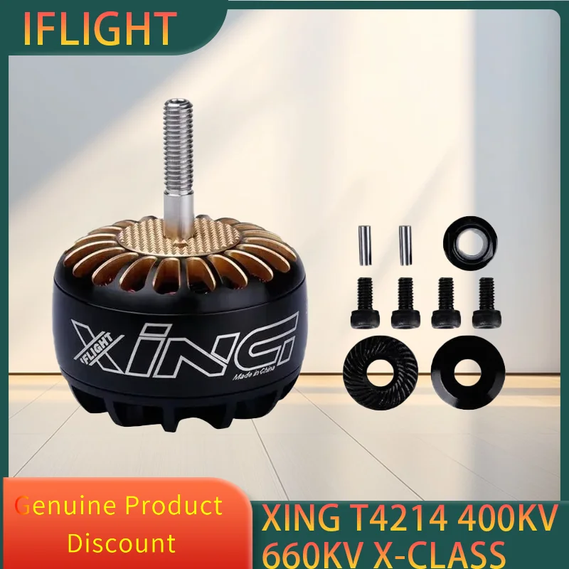 

IFlight XING T4214 4214 400KV / 660KV 3-8S X-CLASS Brushless Motor Compatible 14/15/16inch Propeller for IX15 X-class FPV Drone