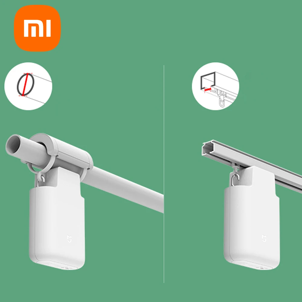 Xiaomi Curtain Companion สําหรับ U-Shaped I-Shaped Track Roman Pole การควบคุมการเชื่อมโยงอัจฉริยะต้องการใช้กับ Bluetooth Mesh Gateway
