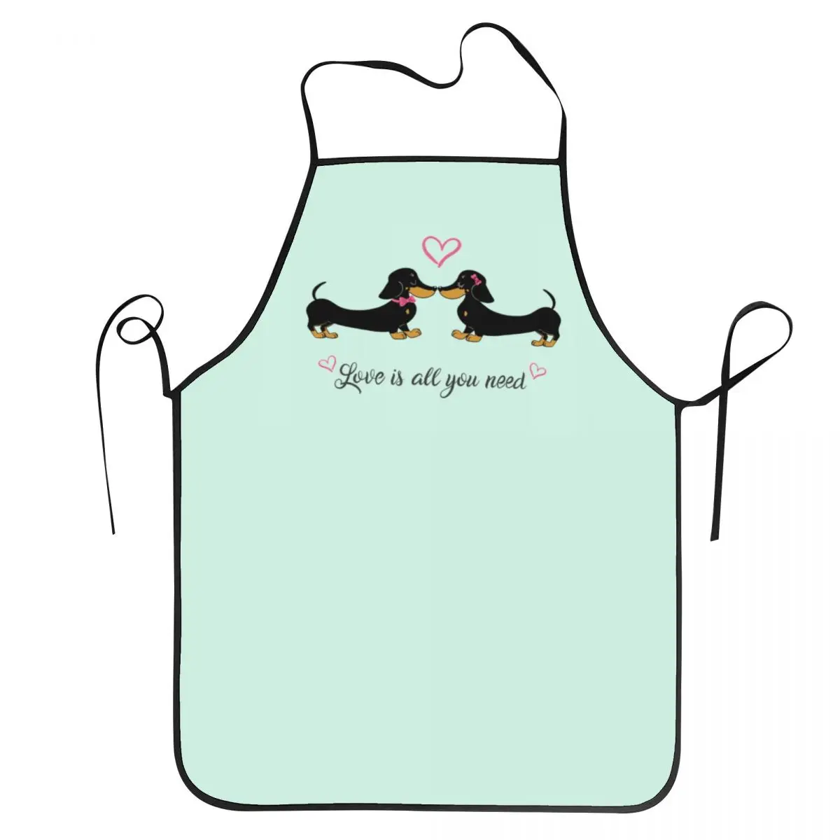 The Couples Dachshund Apron for Men Women Badger Sausage Wiener Dogs Adult Kitchen Chef Bib Tablier Cuisine Cooking Baking