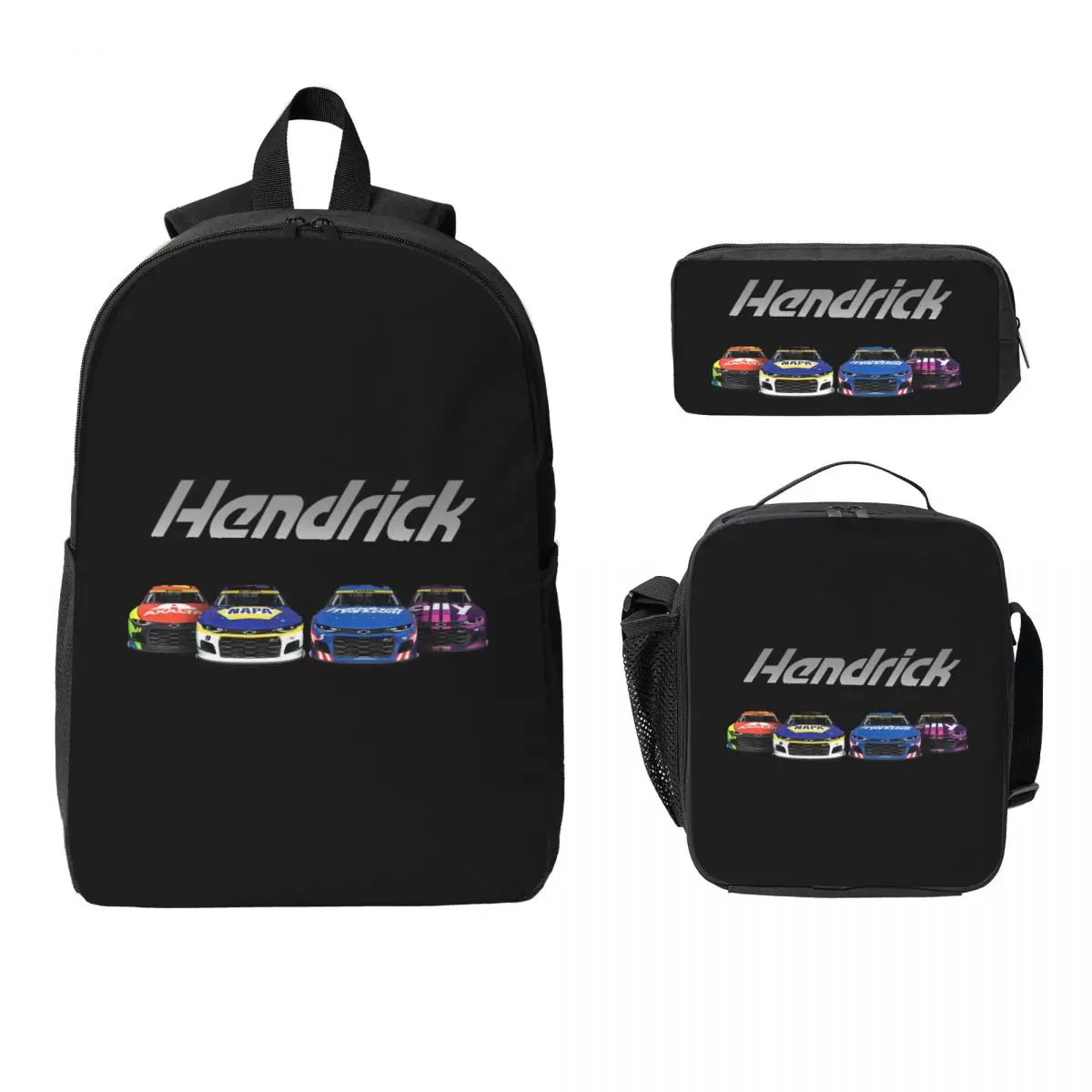 Hendrick Motorsports 2021 Playoffs Edition Backpack BookBag School Bag Laptop Shoulder Bags 3ps Insulated Lunch Bag Pencil Case