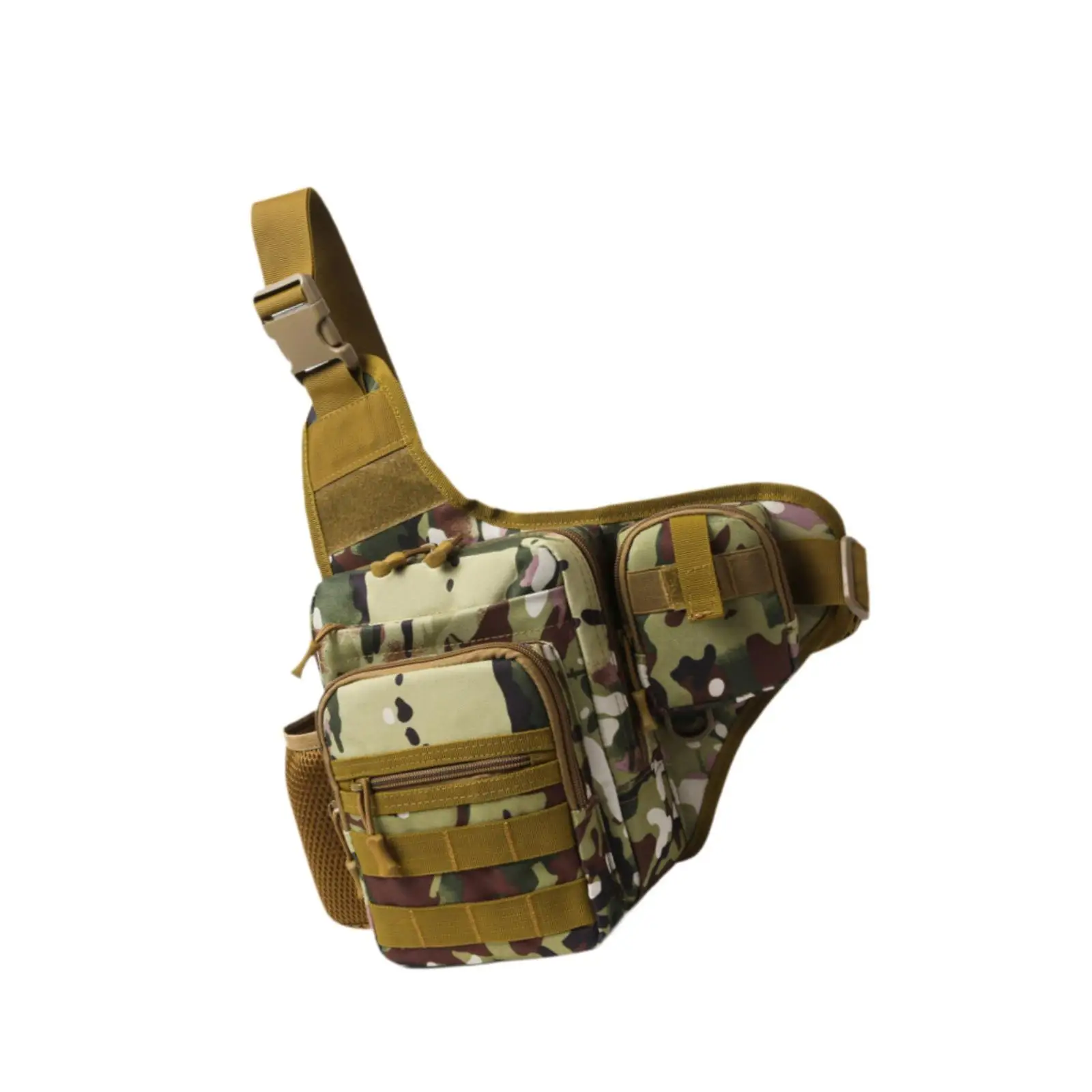 

Sling Bag with Water Bottle Side Pocket Nylon Polyester Trendy Crossbody Bag for Birthday Gift Fishing Shopping Travel Party