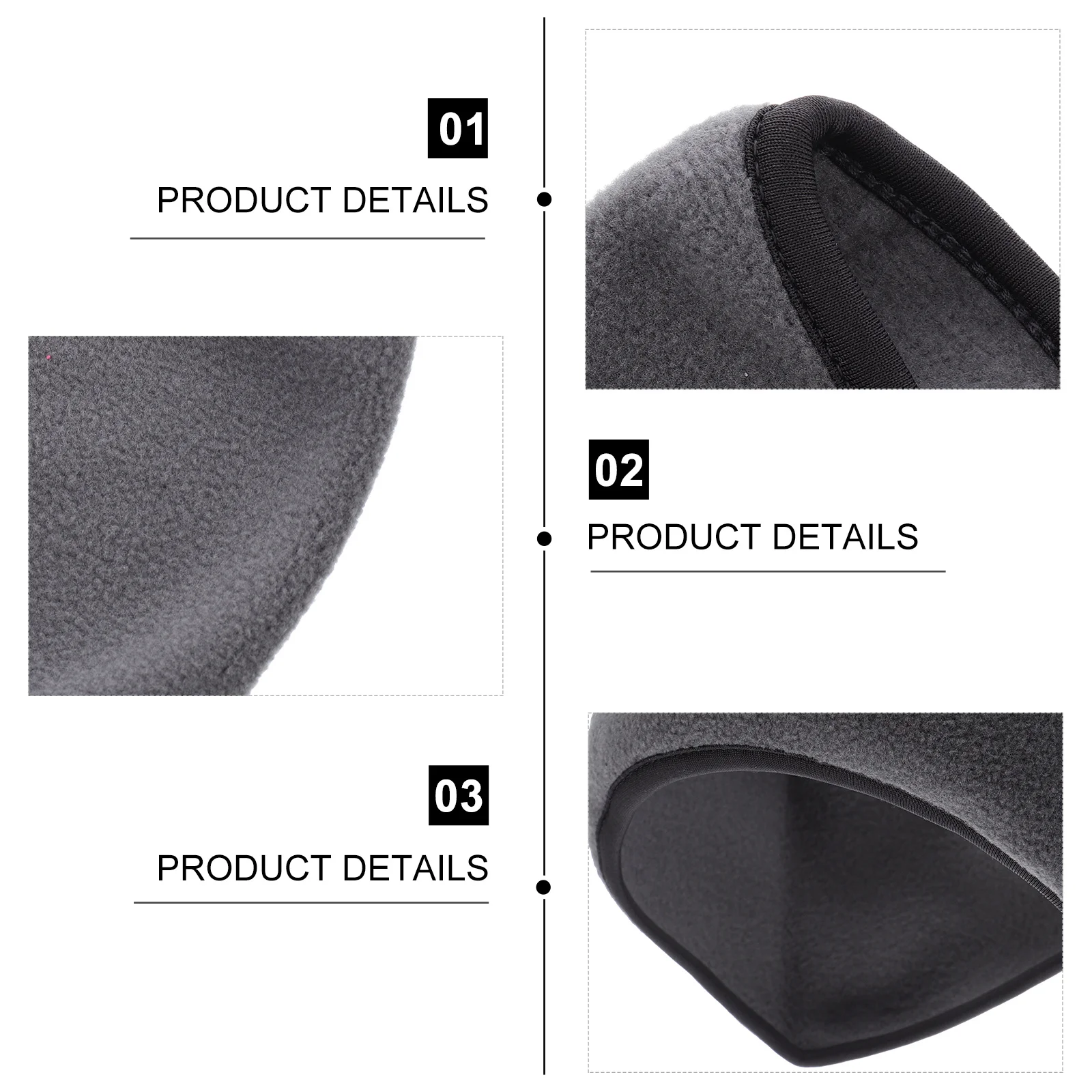 

2Pcs Windproof Warm Headbands Polar Fleece Stretchable Ear Warmer Wraps Outdoor Winter Activities Ski Snowboard