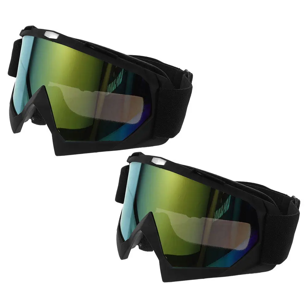 

2Pair Lightweight Comfortable Goggles for Cycling Motorcycling Skiing Windproof Antifog Clear Vision Protection