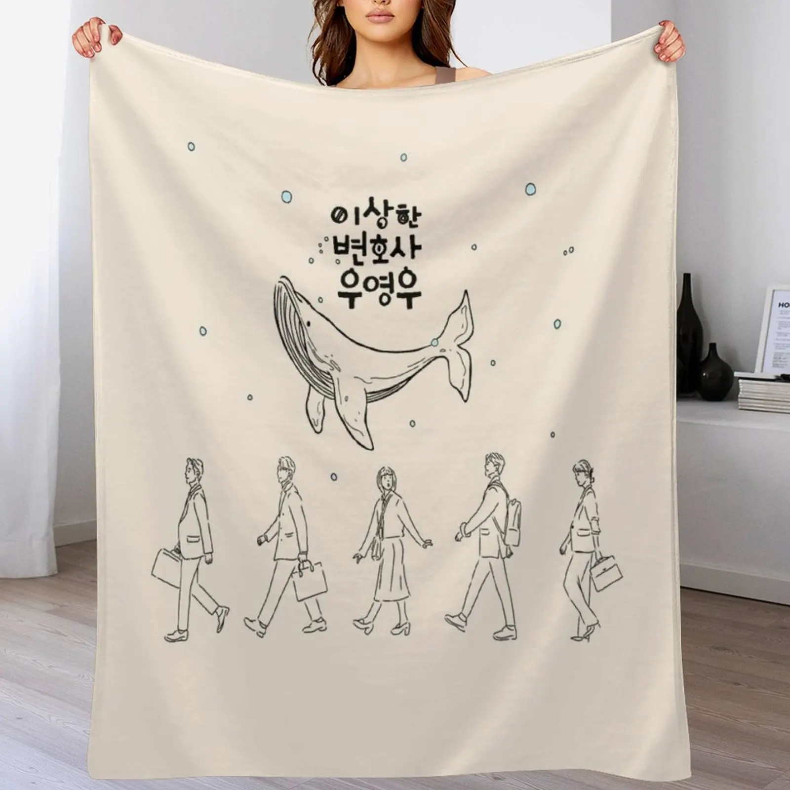 

Extraordinary attorney woo kdrama Throw Blanket Sleeping Bag Decoratives Blankets
