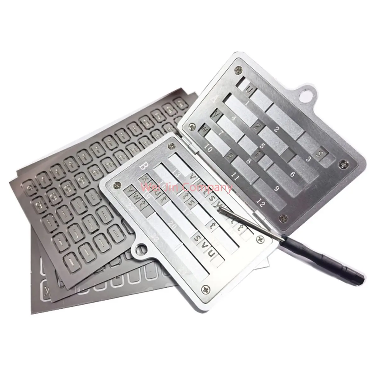 AT16 Crypto Seed Phrase Backup,Stainless Steel Seed Phrase Storage with Lock Hole,24 Words Backup,for BIP39 Hardware Wallets